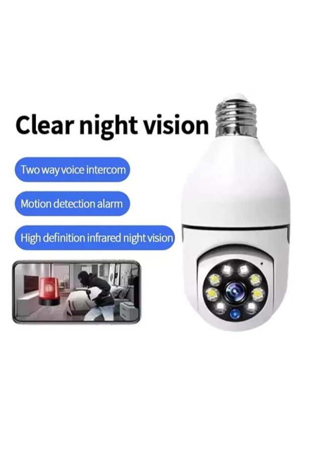 TECHNOVIEW Renewed - CCTV Camera 1080p Bulb Shape PTZ V380 Pro Security Camera with LED Lights & Auto Tracking Motion Detection -WHITE - Image 3